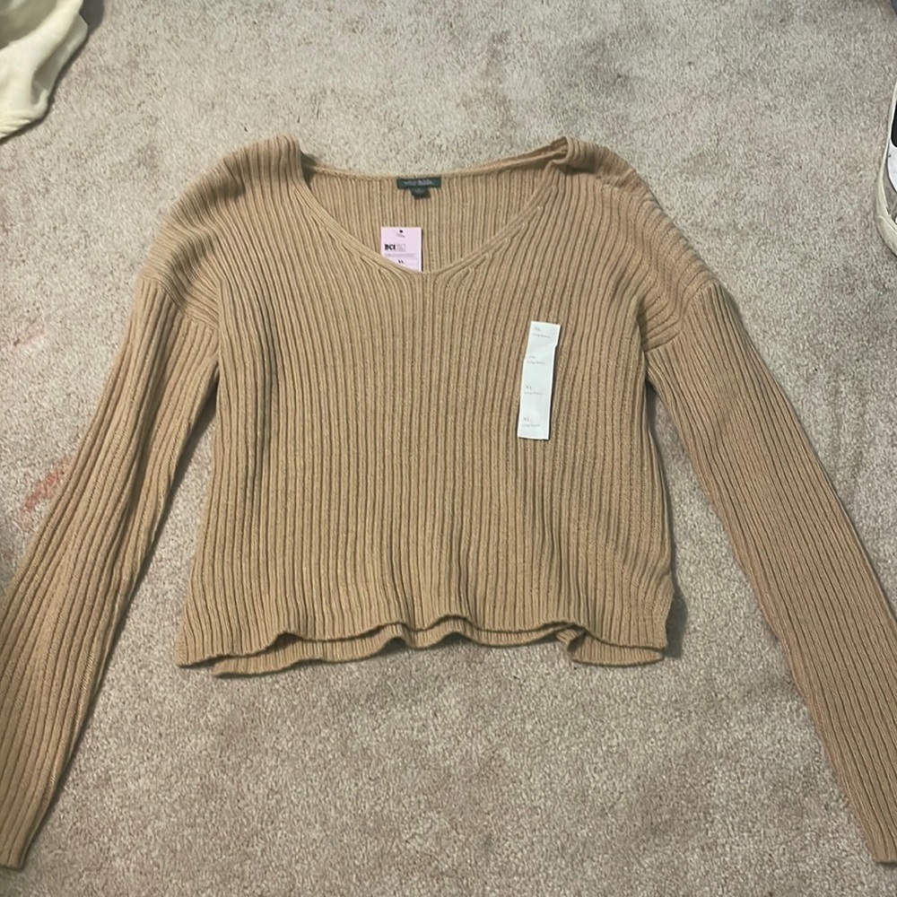brown sweater